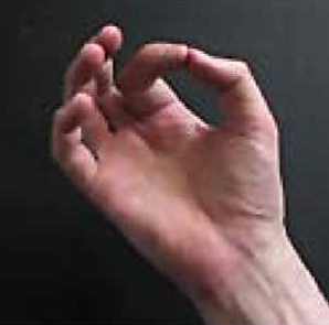 Mudra - Hand position for this meditation